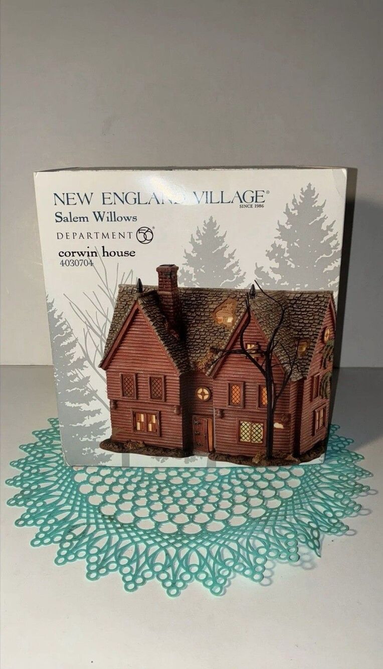 Department 56 New England Village Salem Willows Corwin House #4030704 Halloween